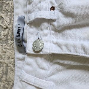 High Waisted White Ripped MOM JEANS Straight Leg